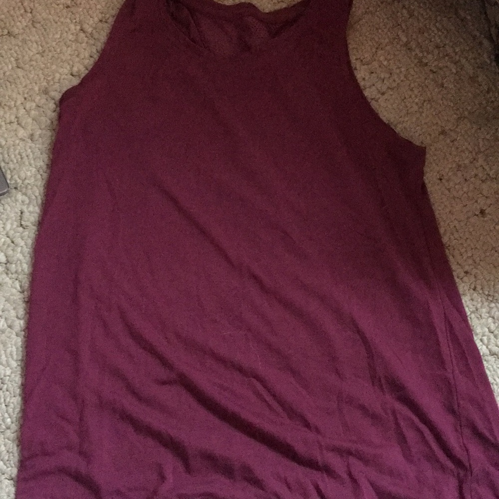 Maroon athletic top